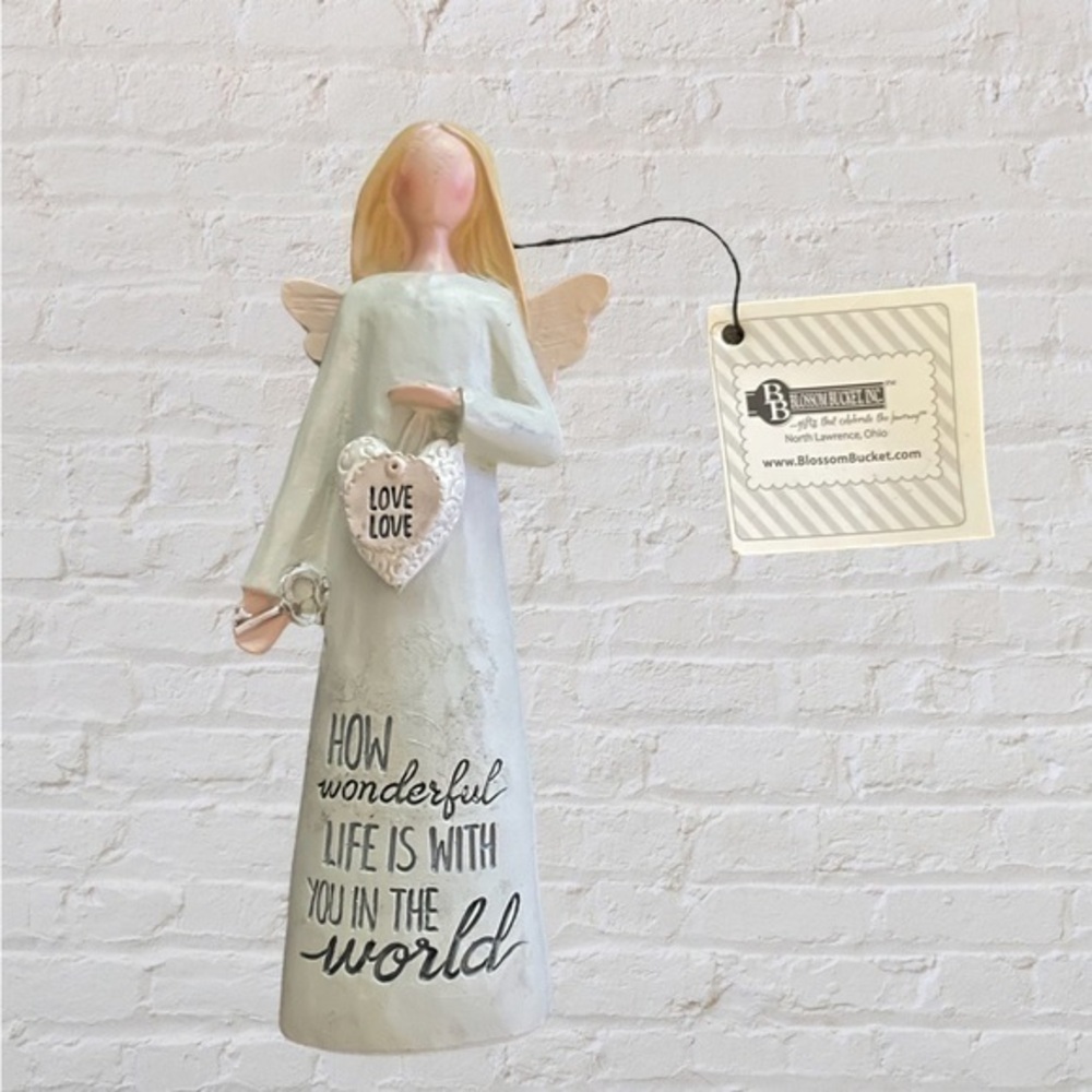 2018 Blossom Bucket Angel Figurine